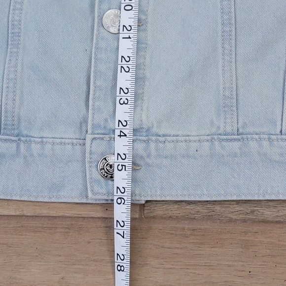 True Religion Jesse SN Trucker Jacket Light Blossom Wash Men's Denim Large - Picture 10 of 16